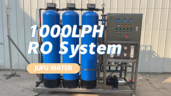 1000lph RO Usine de purification de l'eau potable par osmose inverse Système de filtre à eau Système de traitement de l'eau Filtre à eau Machine de fabrication d'eau pure
